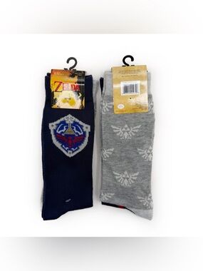 NWT New The Legend of Zelda Crew Socks Mens Womens Nintendo Video Game Gift